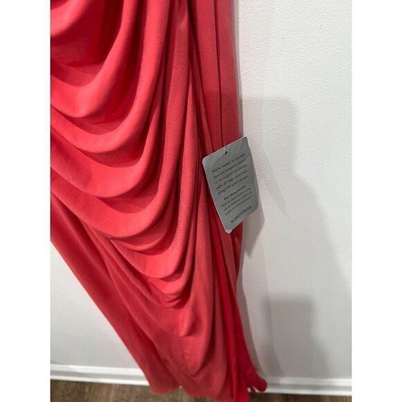 NWTD Katie May Los angels Size L Winnipeg One Shoulder Ruched Knit Gown MSRP$250 - Picture 16 of 16